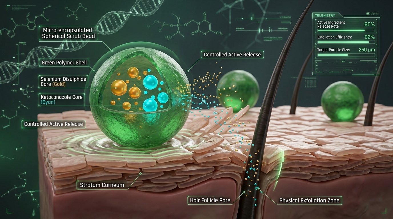 MICROBEAD Technology 3D Infographic Model